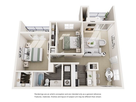 2 bed 1 bath at Copper Hill Apartments, Bedford, TX